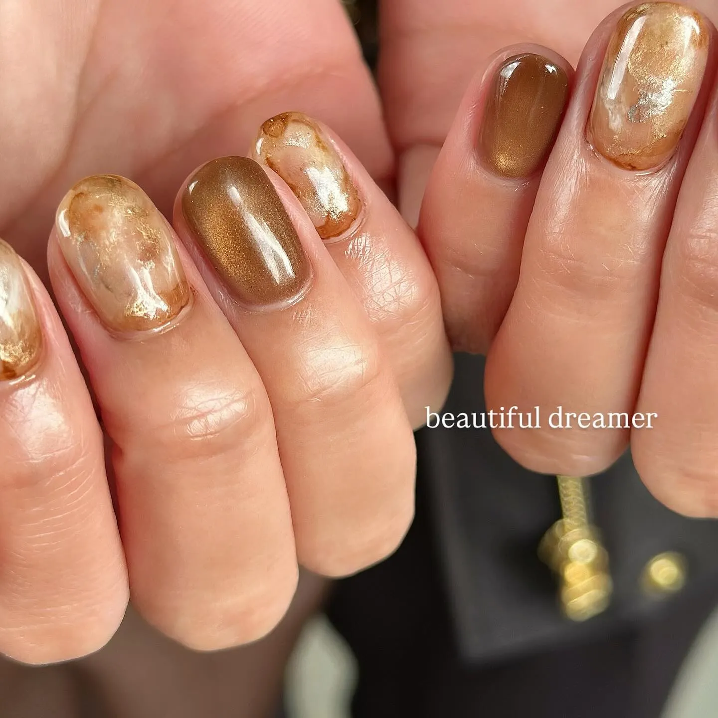 茶色インクと新色マグネットの組み合わせ🍂