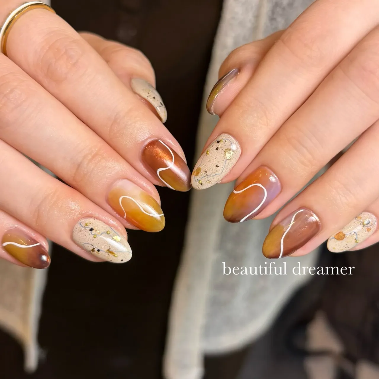 秋ネイル🍂